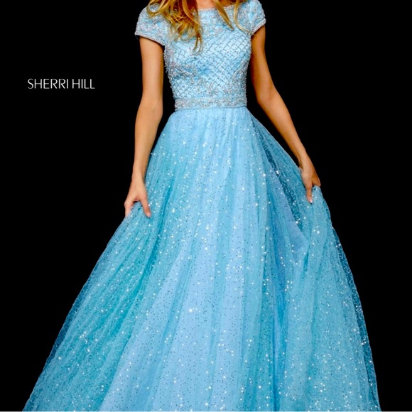 Sherri Hill Pageant Prom Ball gown 52276 - Picture 1 of 5